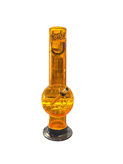 Herbies 12" Acrylic Bong-Orange-Bongs-The Wee Smoke Shop