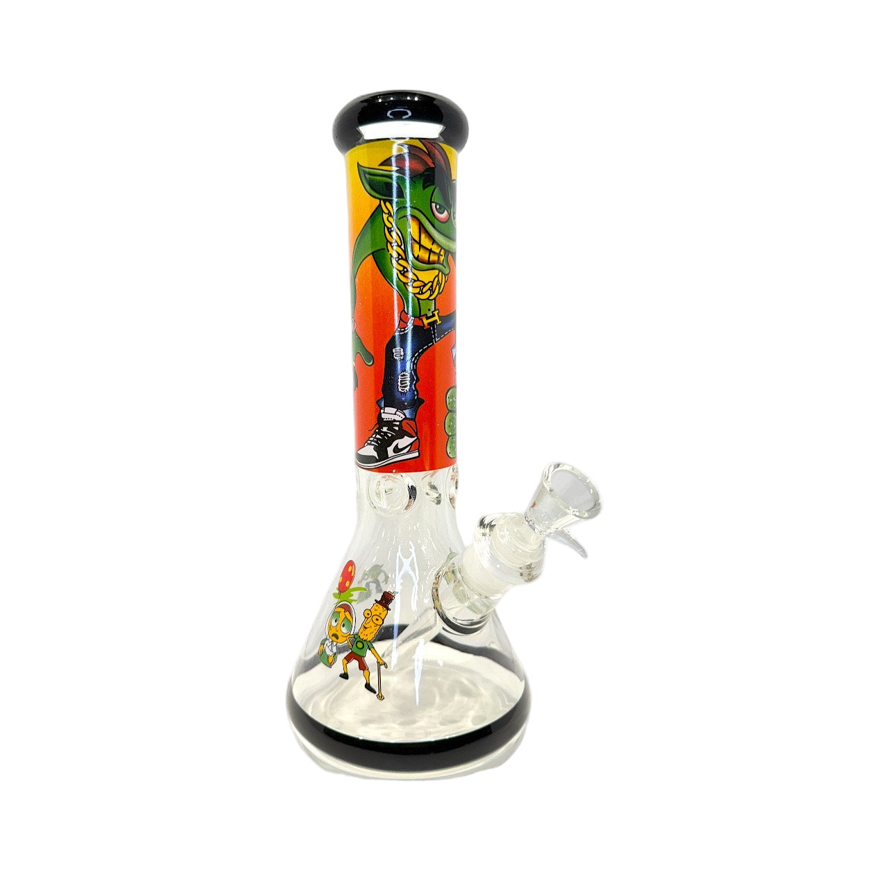Halo Cartoon Char 12" Glass Bong (7mm) - The Wee Smoke Shop