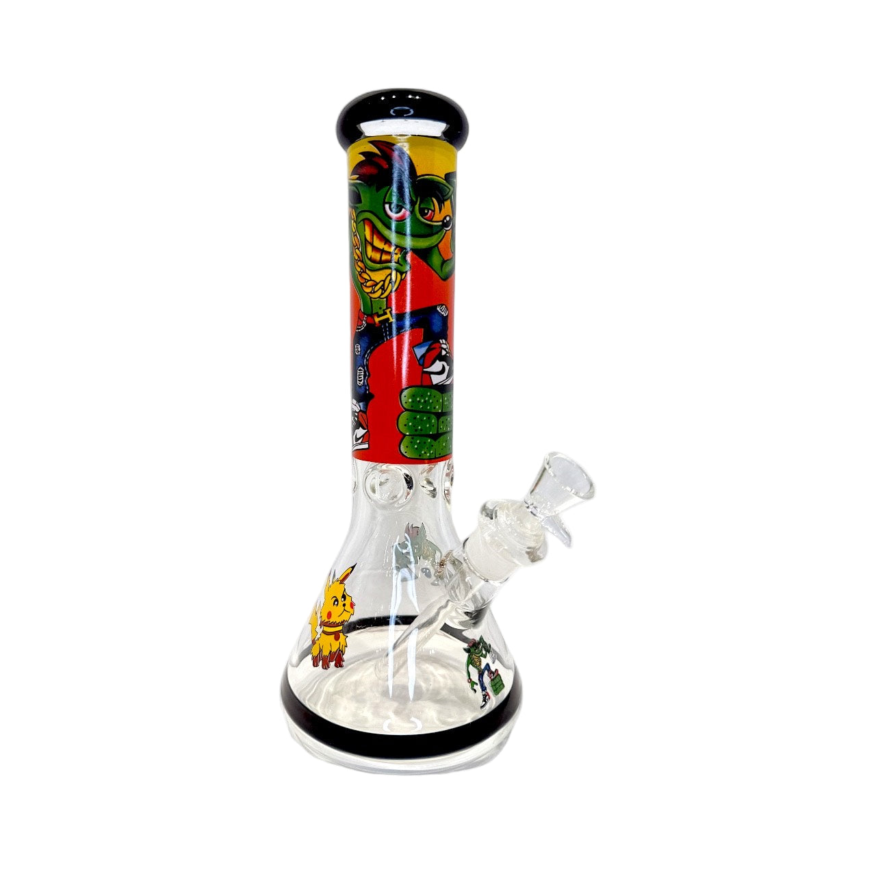 Halo Cartoon Char 12" Glass Bong (7mm) - The Wee Smoke Shop