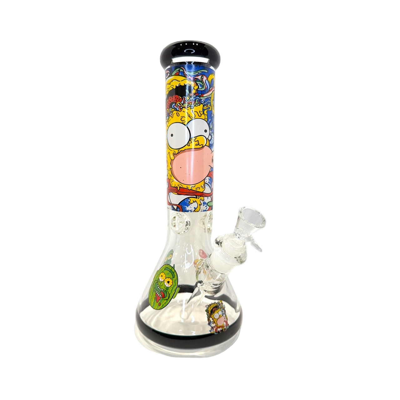Halo Cartoon Char 12" Glass Bong (7mm) - The Wee Smoke Shop
