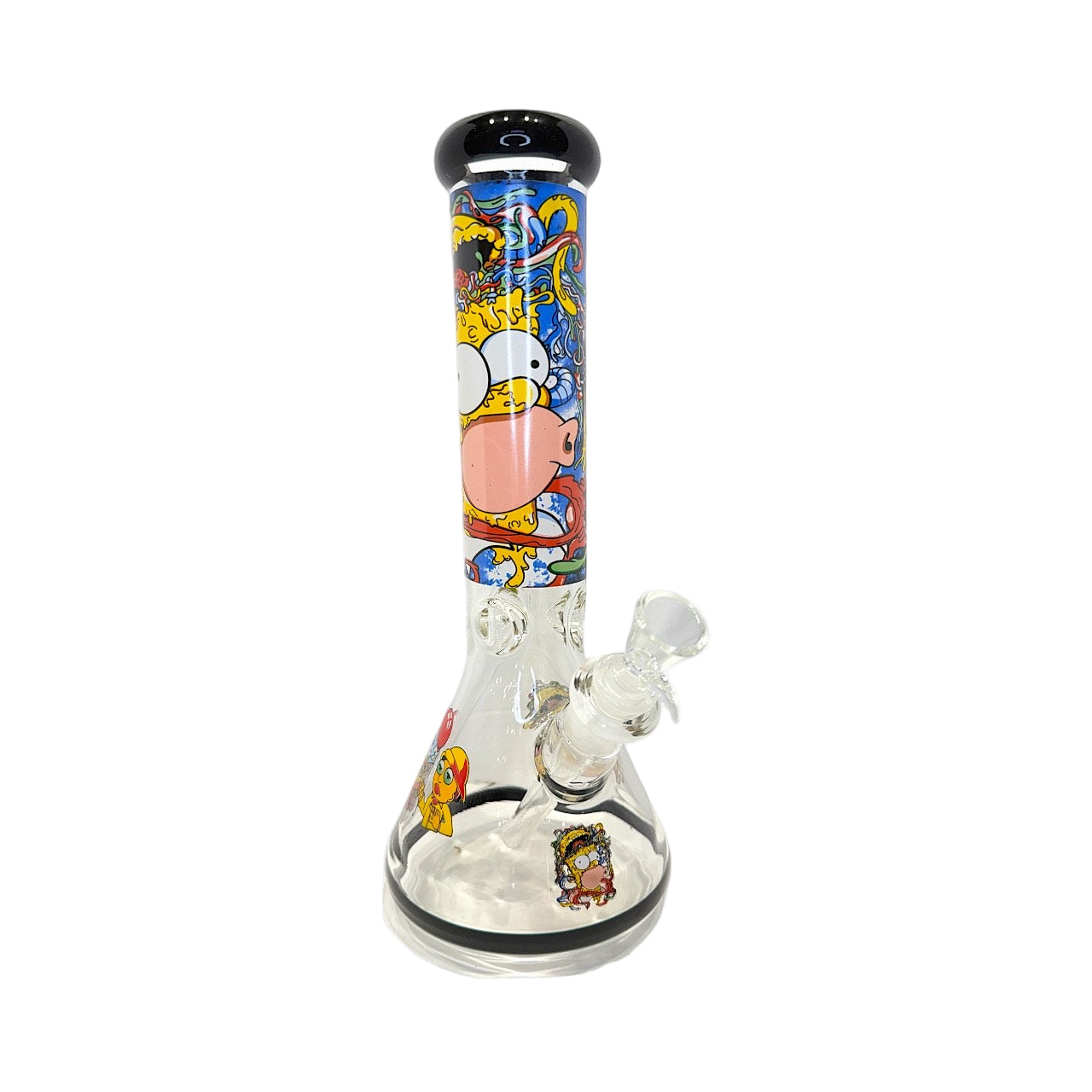 Halo Cartoon Char 12" Glass Bong (7mm) - The Wee Smoke Shop