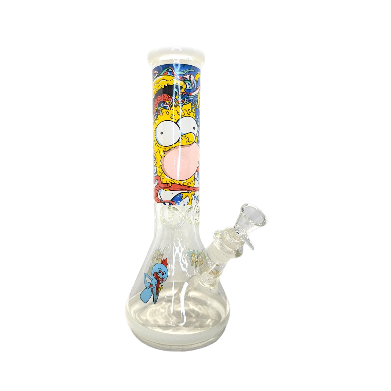 Halo Cartoon Char 12" Glass Bong (7mm) - The Wee Smoke Shop