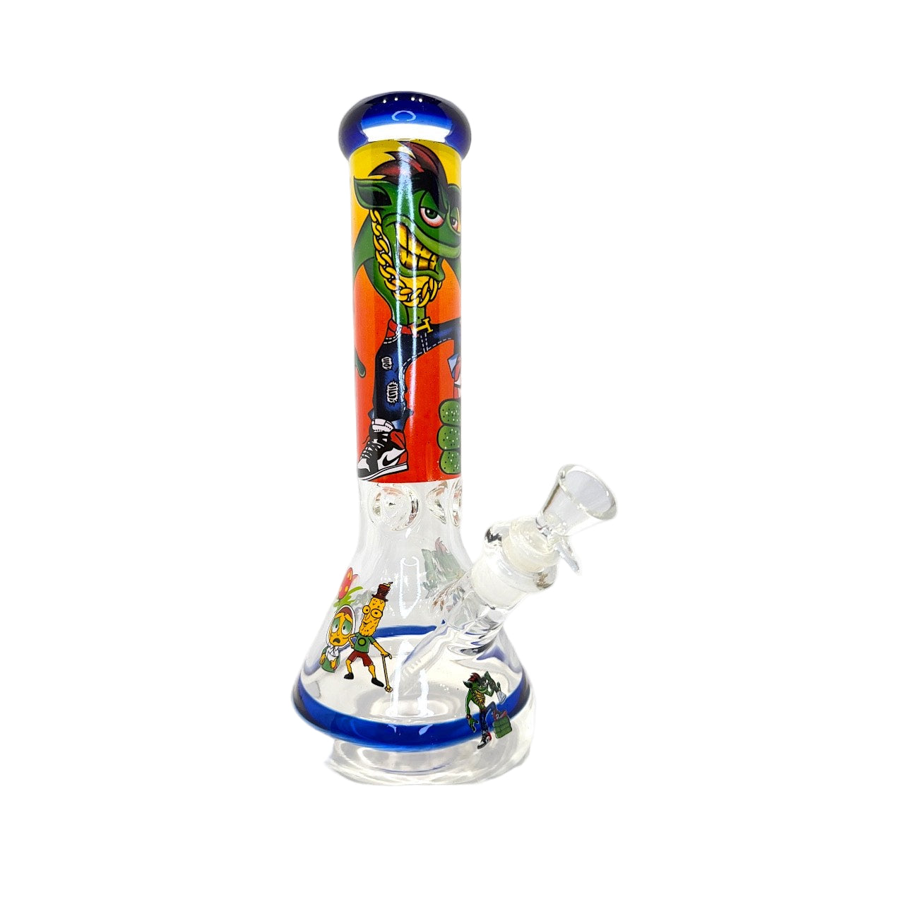 Halo Cartoon Char 12" Glass Bong (7mm) - The Wee Smoke Shop