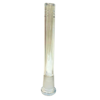 Light clear electroplated glass bong downstem with subtle colour shift and 14mm frosted joint.-The Wee Smoke Shop