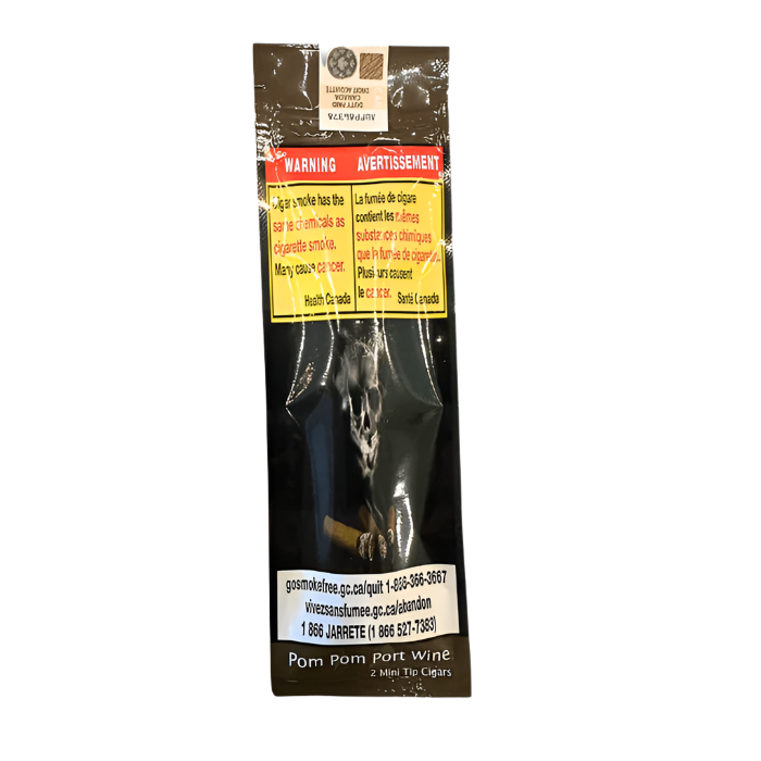 Pom Pom Port Wine Mini Tip - 2 Cigars - The Wee Smoke Shop