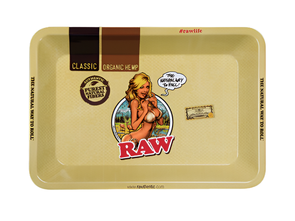 RAW Girl Rolling Tray -Mini- The Wee Smoke Shop