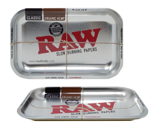 RAW Metal Rolling Tray-rolling tray-The Wee Smoke Shop