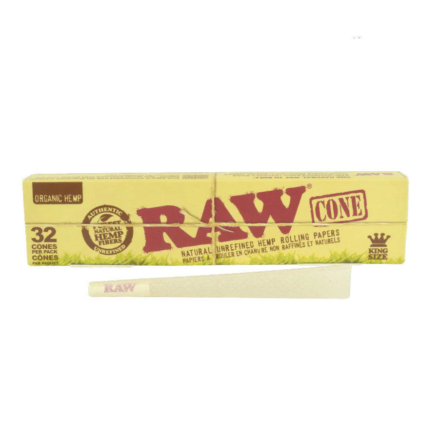 RAW Organic Hemp King Cones - The Wee Smoke Shop