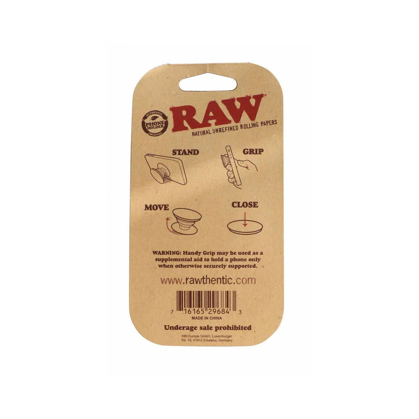 Raw Handy Grip Phone Attachment -Back-The Wee Smoke Shop