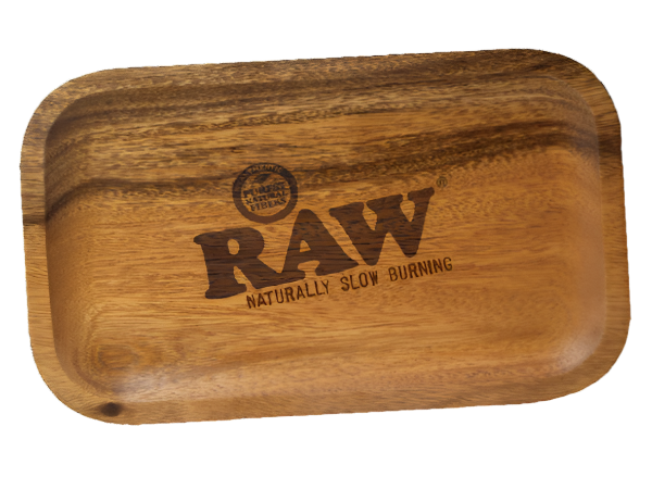 RAW Small Wooden Rolling Tray - The Wee Smoke Shop