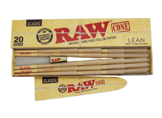 RAW Classic Lean Cones (20 pack) - The Wee Smoke Shop
