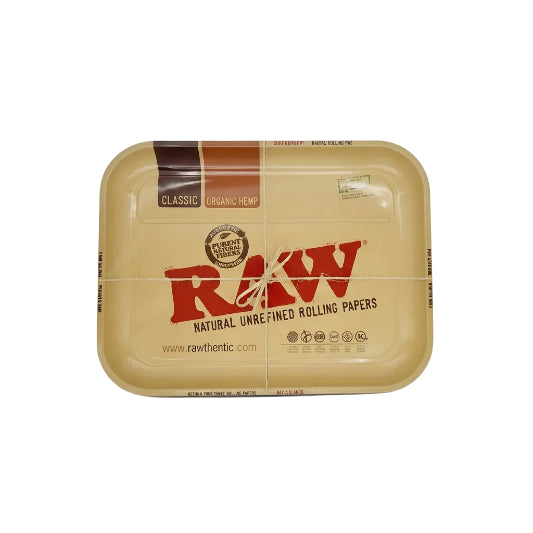 RAW rolling papers tray on a white background