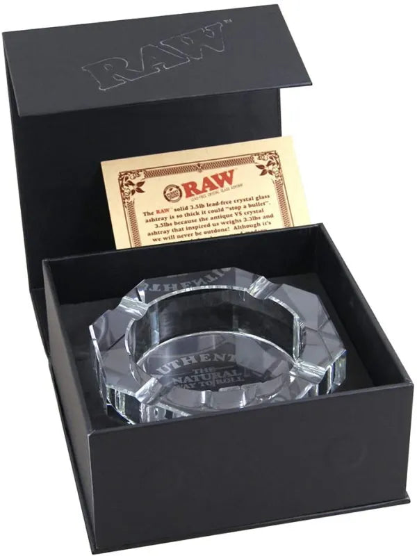 RAW Crystal Ashtray - The Wee Smoke Shop