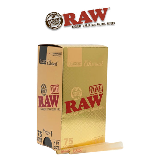 Box of Raw rolling papers with brand logo on a white background