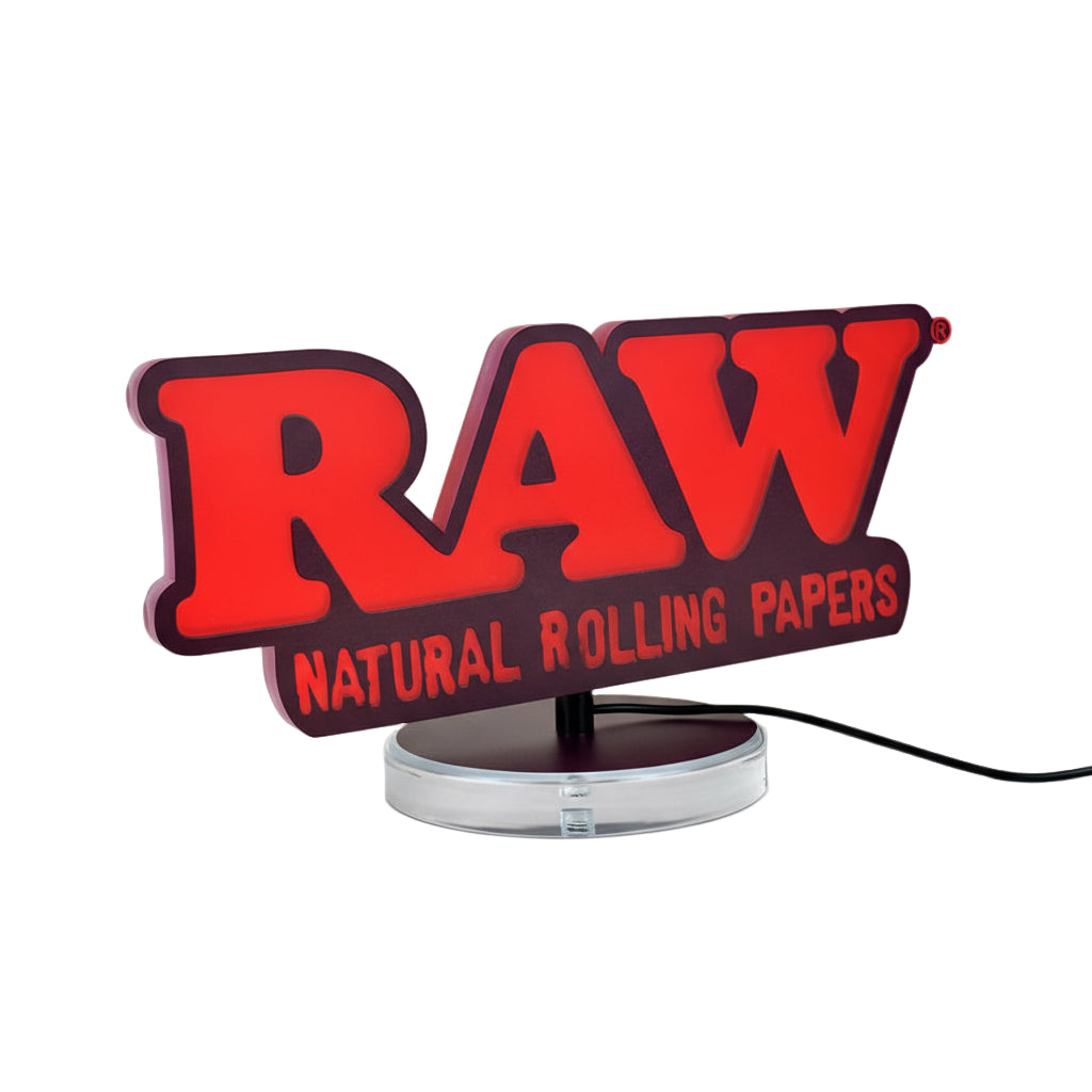 RAW LED Light Up Sign - The Wee Smoke Shop