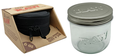 RAW Lockable Smell Proof Cozy & Jar - 6 Oz - The Wee Smoke Shop