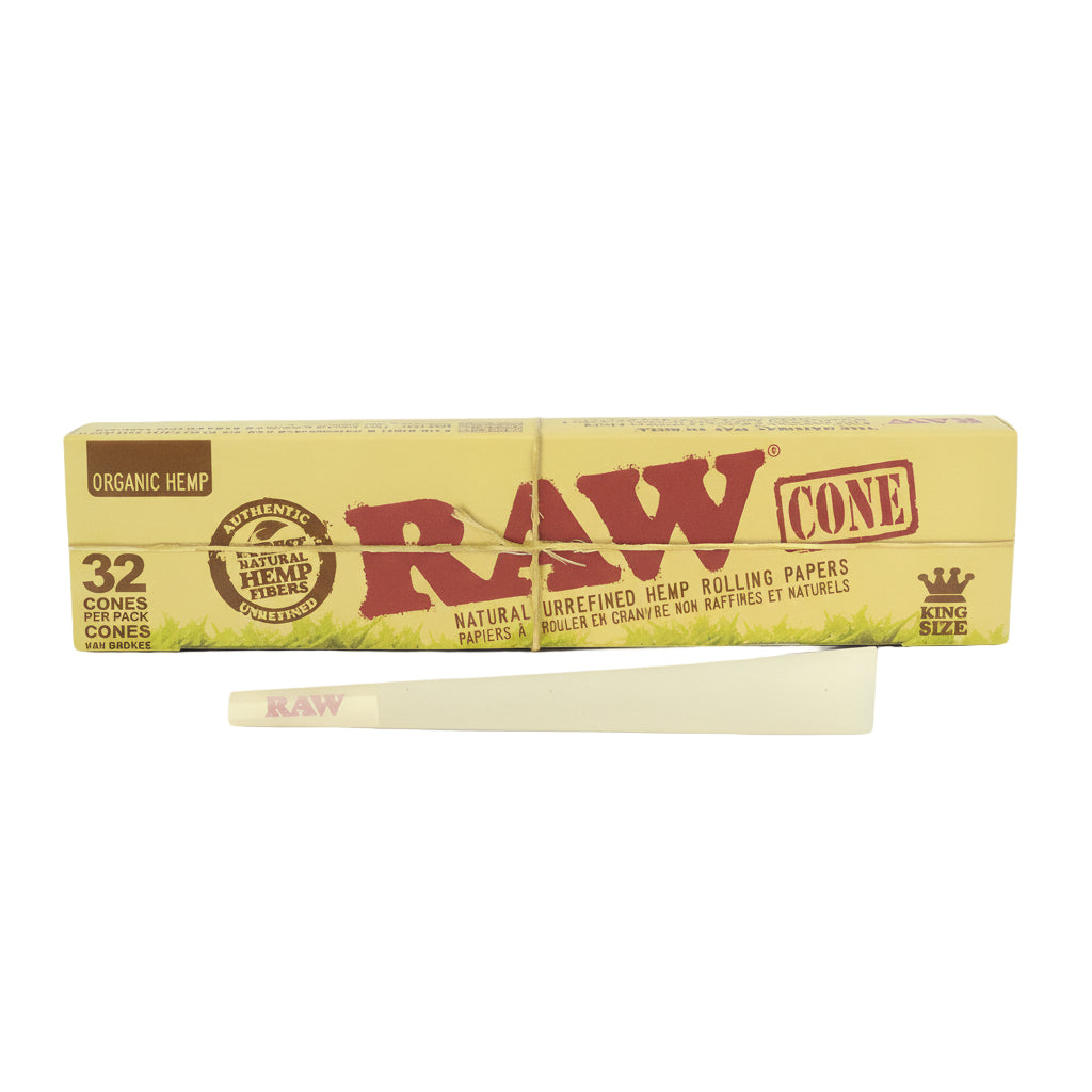 RAW Organic - Hemp King - Cones - 32pk - The Wee Smoke Shop