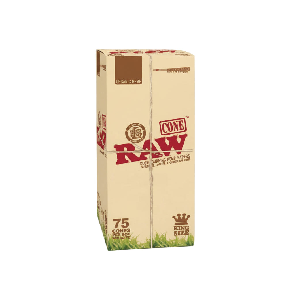 RAW Organic - Hemp King - Cones - 75 pack - The Wee Smoke Shop