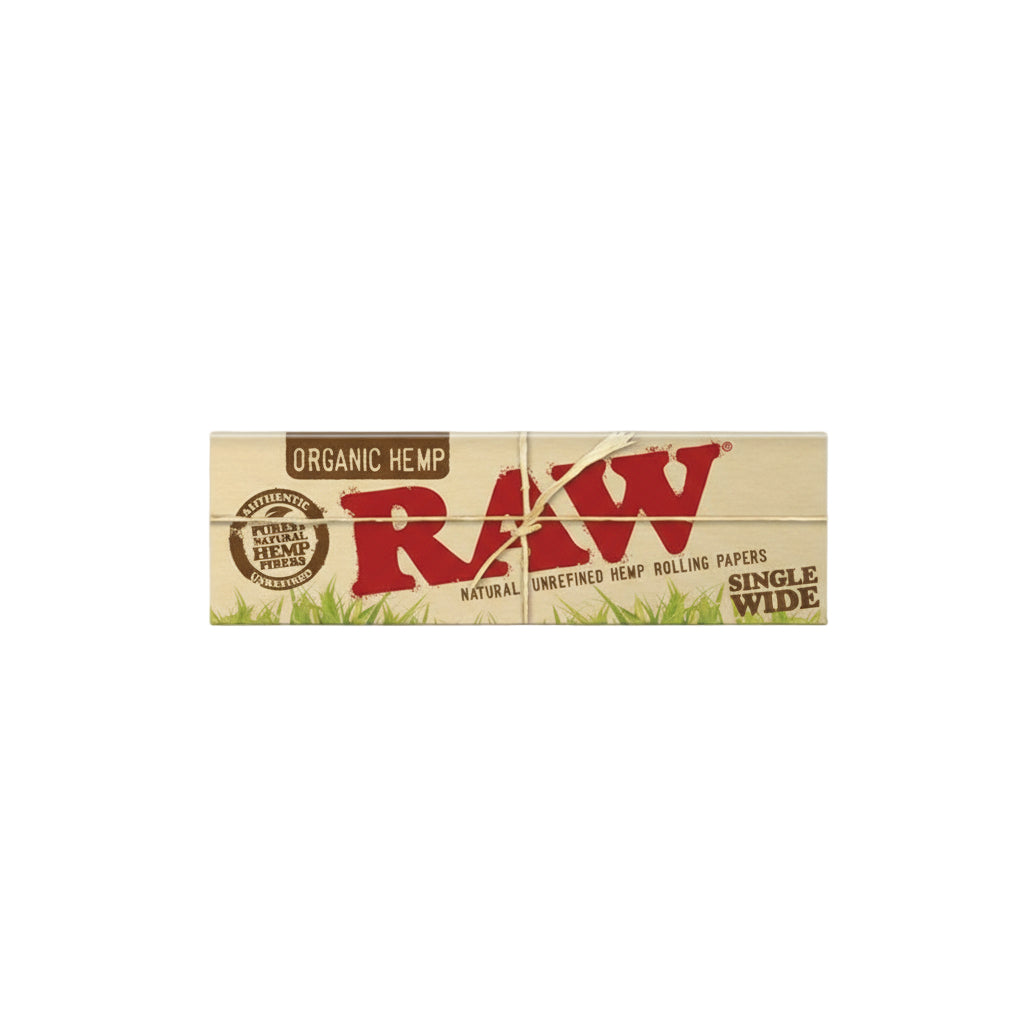 RAW Organic Hemp Single Wide (50) - The Wee Smoke Shop