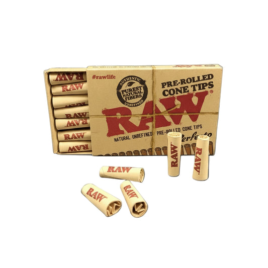 RAW Perfecto Pre-Rolled Cone Tips - 21 pack - The Wee Smoke Shop