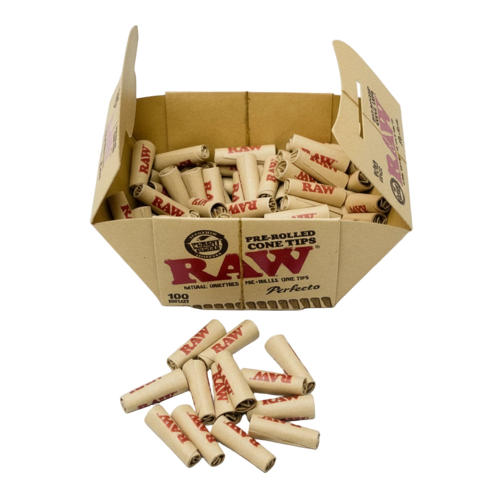 RAW Perfecto Pre-Rolled Cone Tips - 100 pack - The Wee Smoke Shop