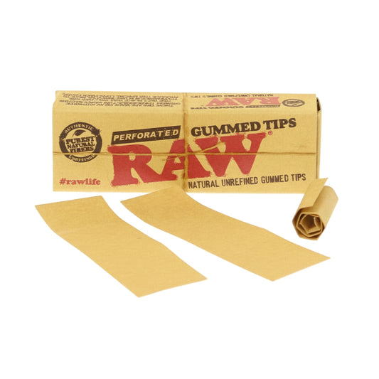 RAW Perforated Gummed Tips - The Wee Smoke Shop