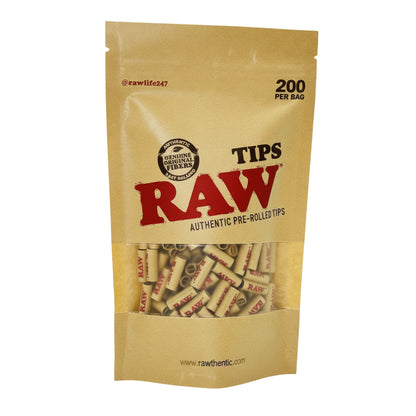 RAW Pre-Rolled Tips - 200 Pack - The Wee Smoke Shop