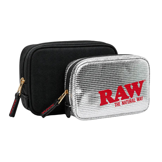 Powder Pouch Rave RAW Smell Proof Pouch (Black) | Shop Authentic Raw! | The Wee Smoke Shop