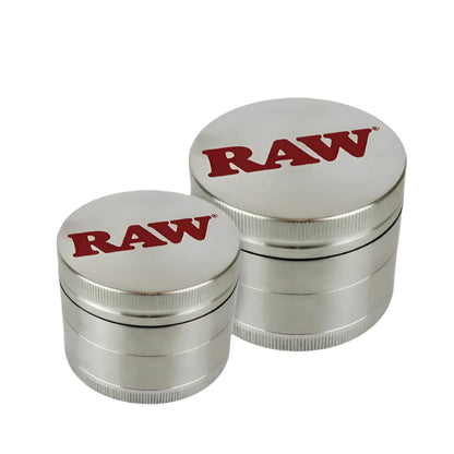 RAW Stainless Steel Grinder - The Wee Smoke Shop