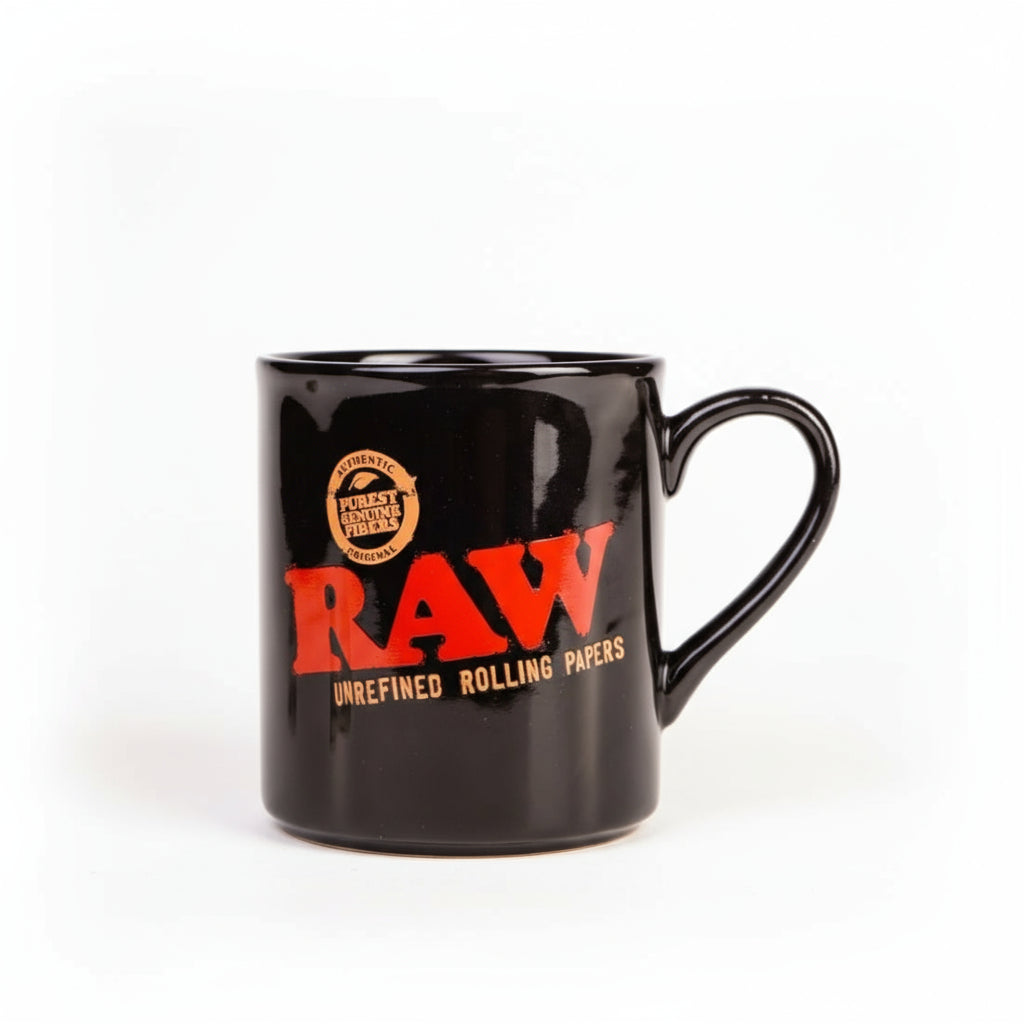 Raw Black Glass Mug - Raw - The Wee Smoke Shop