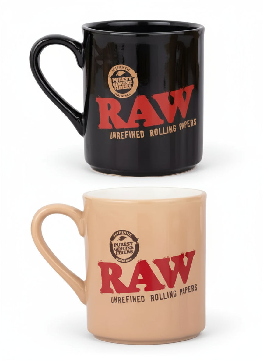 Raw Black Glass Mug - Raw - The Wee Smoke Shop