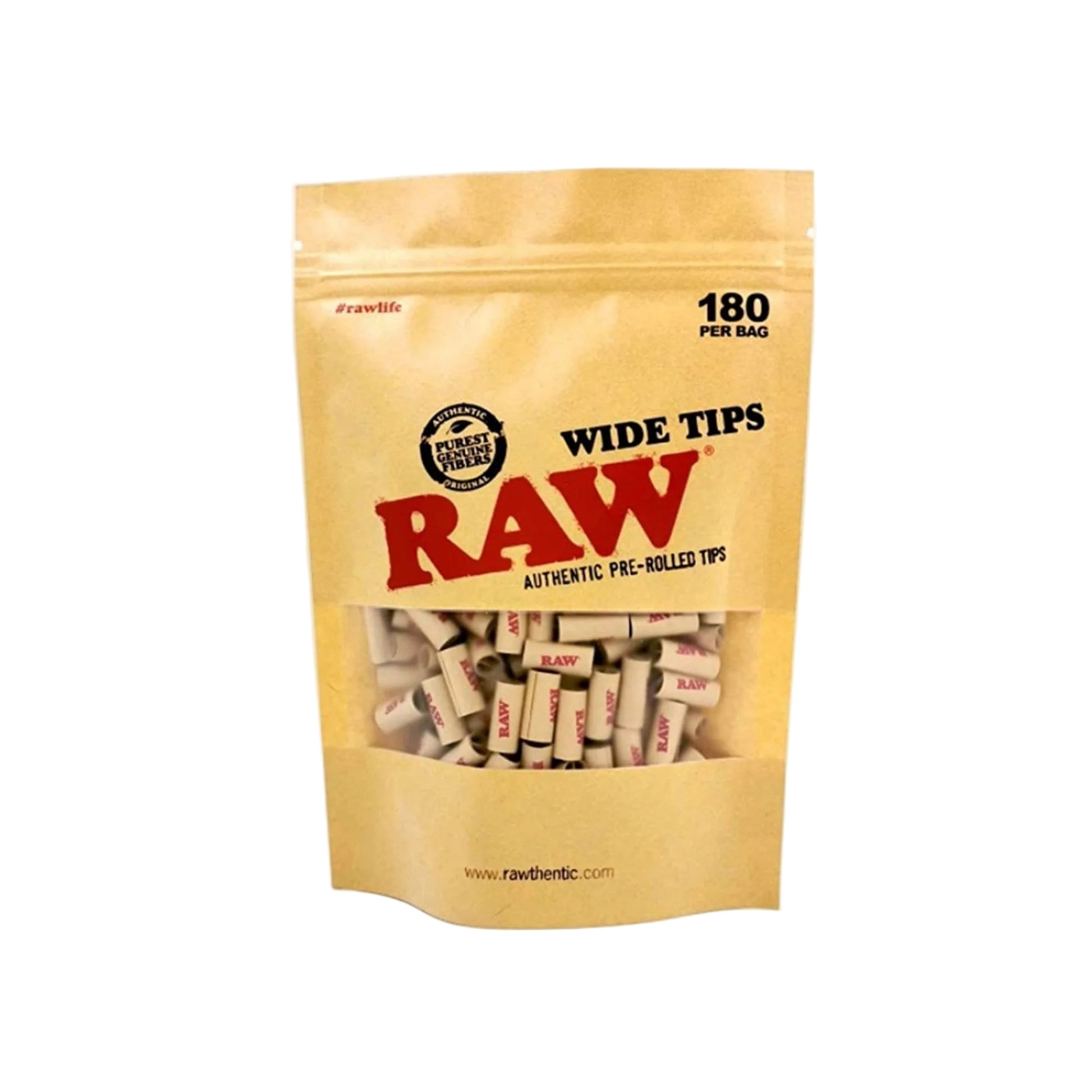 Raw Wide Pre-Rolled Tips - 180 pack - The Wee Smoke Shop