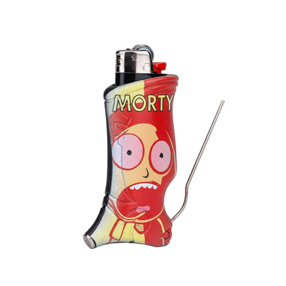 Rick And Morty Toker Poker All-in-One Lighter Holder - Red - The Wee Smoke Shop