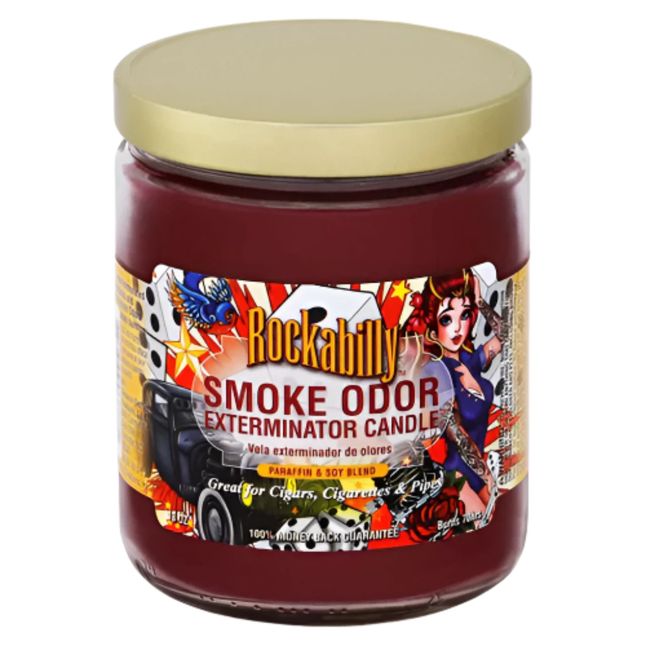 smoke odor candle - rockabilly - the wee smoke shop