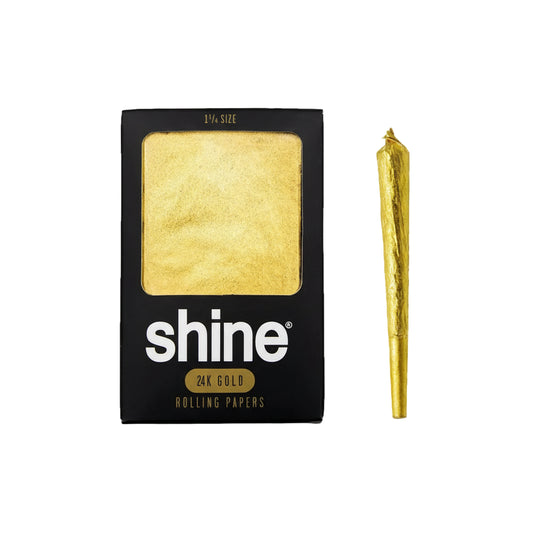 Shine (1) 24K Gold 1 1/4 Size  Paper - Rolling Papers - The Wee Smoke Shop