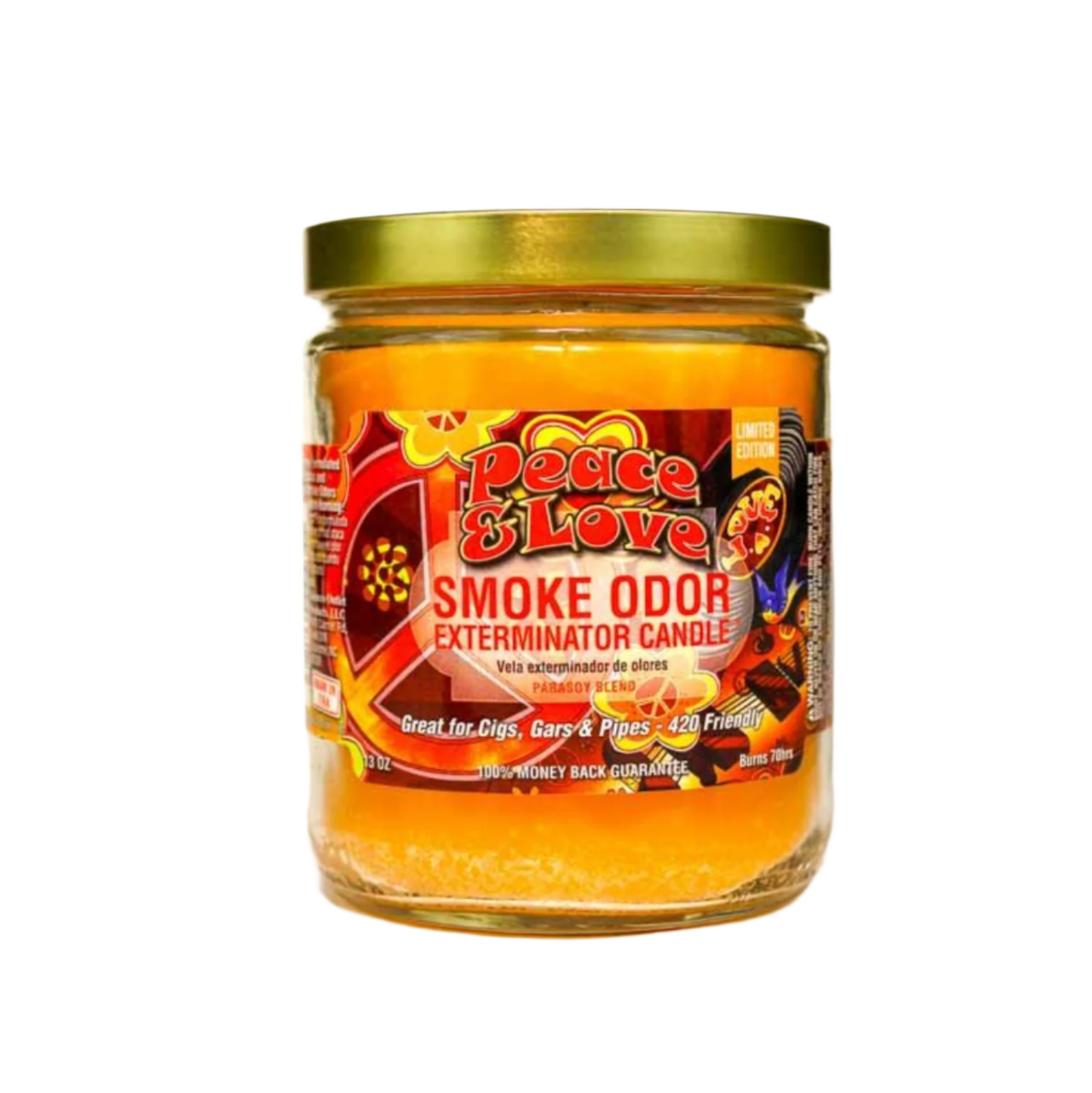 Peace & Love Smoke Odor Exterminator Candle - Wee Smoke Shop