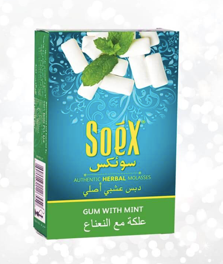 Gum with Mint Soex Herbal Molasses 50g - The Wee Smoke Shop