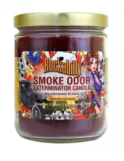 smoke odor candle - rockabilly - the wee smoke shop