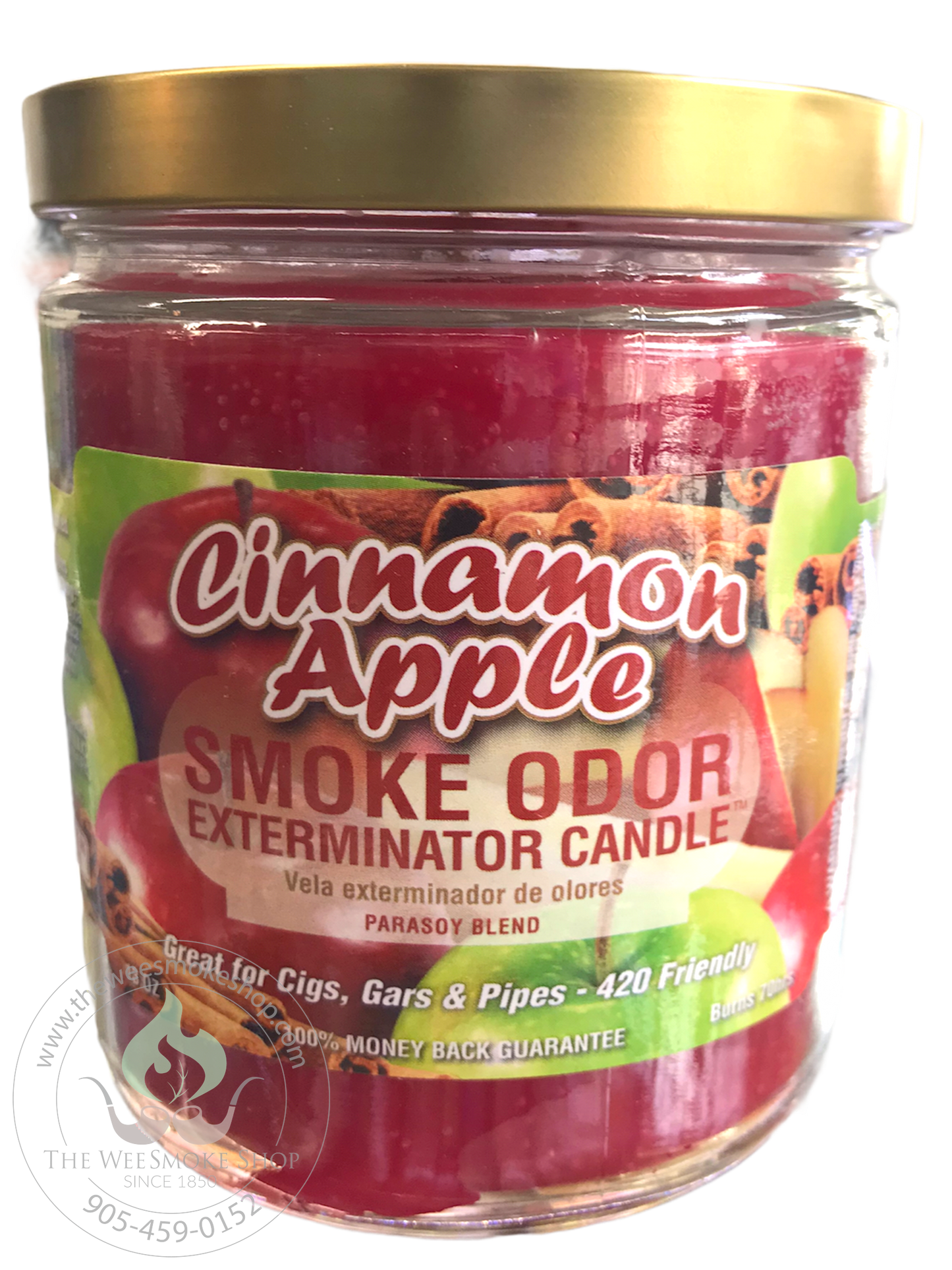 Cinnamon Apple Smoke Odor Exterminator Candle - Wee Smoke Shop