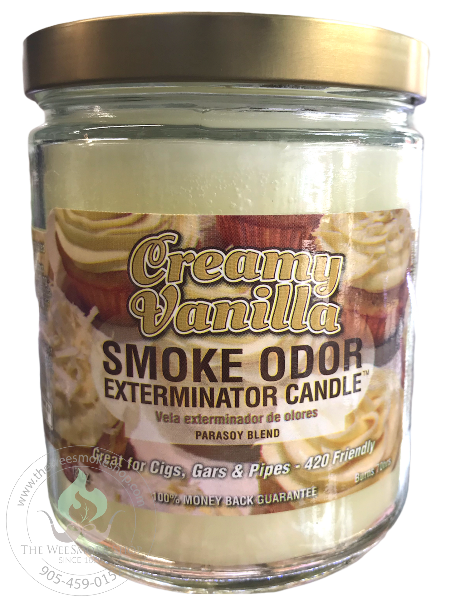 Creamy Vanilla Smoke Odor Exterminator Candle - Wee Smoke Shop