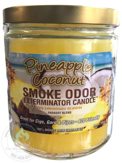 Pineapple Coconut Smoke Odor Exterminator Candle - Wee Smoke Shop