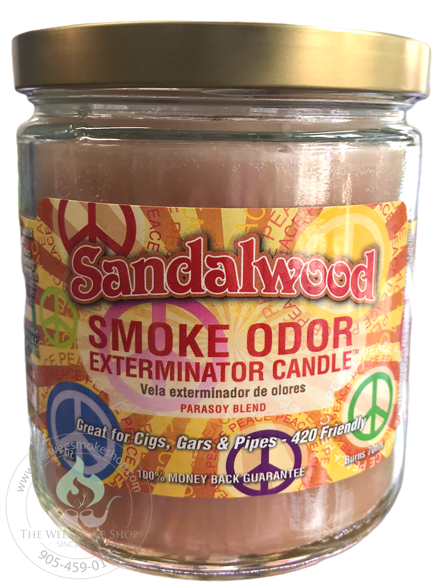 Sandalwood Smoke Odor Exterminator Candle - Wee Smoke Shop