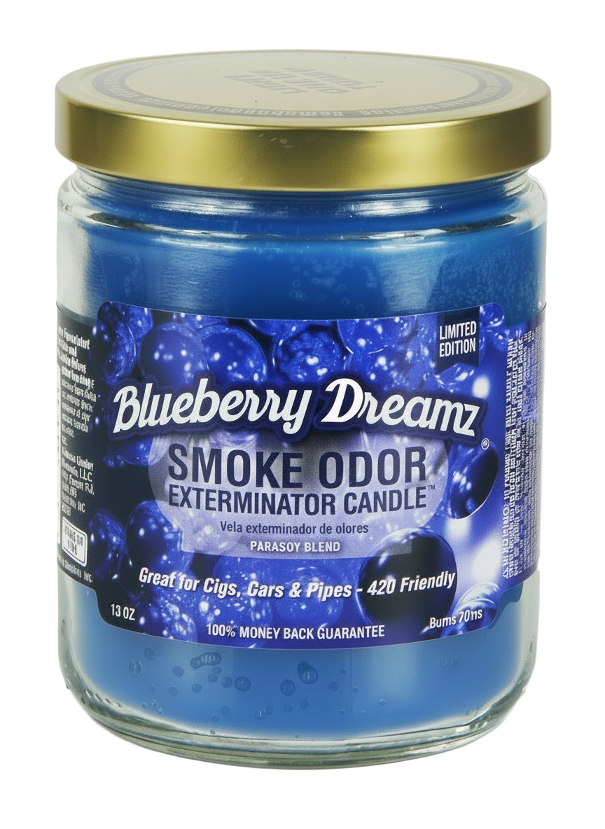 Smoke Odor Exterminator Candle - Blueberry Dreamz - The Wee Smoke Shop