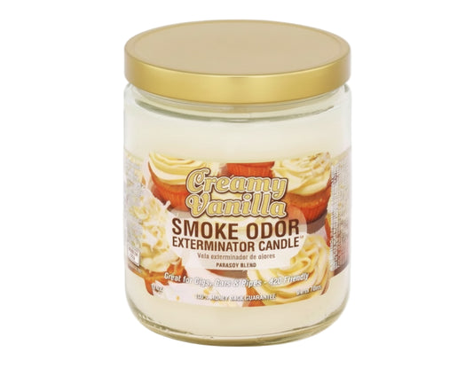Smoke Odor Exterminator Candle - Creamy Vanilla - The Wee Smoke Shop