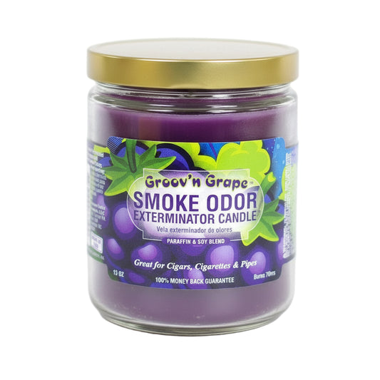 Smoke Odor Exterminator Candle - Groovn Grape - The Wee Smoke Shop