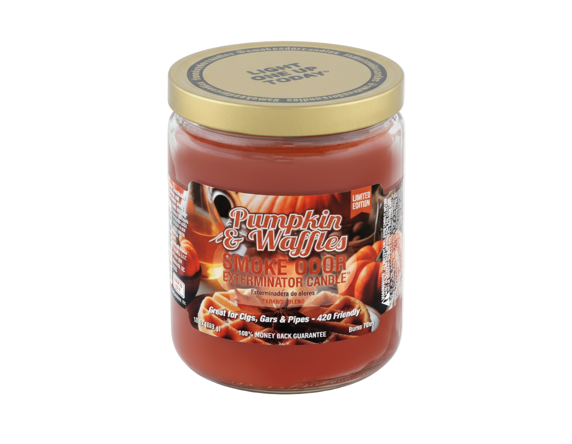 Smoke Odor Exterminator Candle - Pumpkin & Waffles - The Wee Smoke Shop