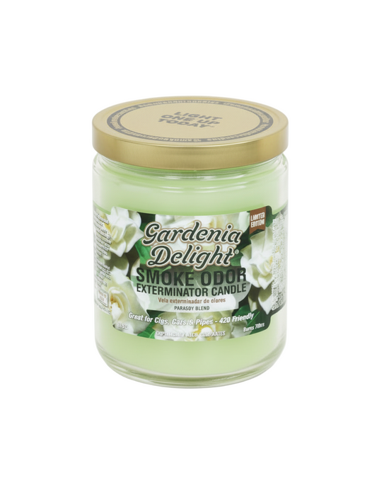 Smoke Odor Exterminator Candle - Gardenia Delight - The Wee Smoke Shop