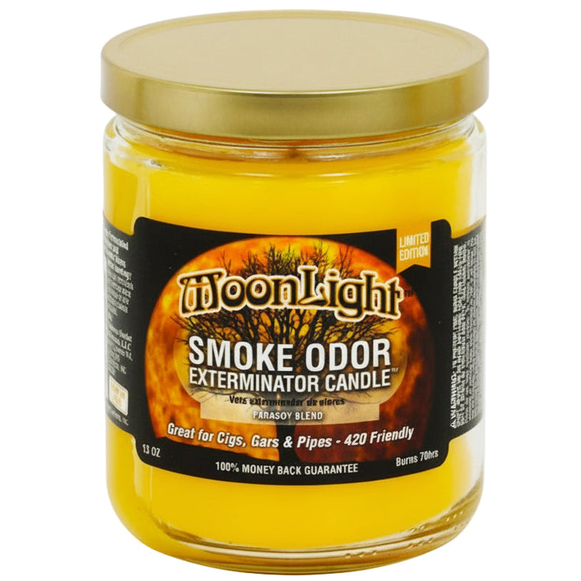 Jar of Moonlight Smoke Odor Exterminator Candle on a white background - The Wee Smoke Shop