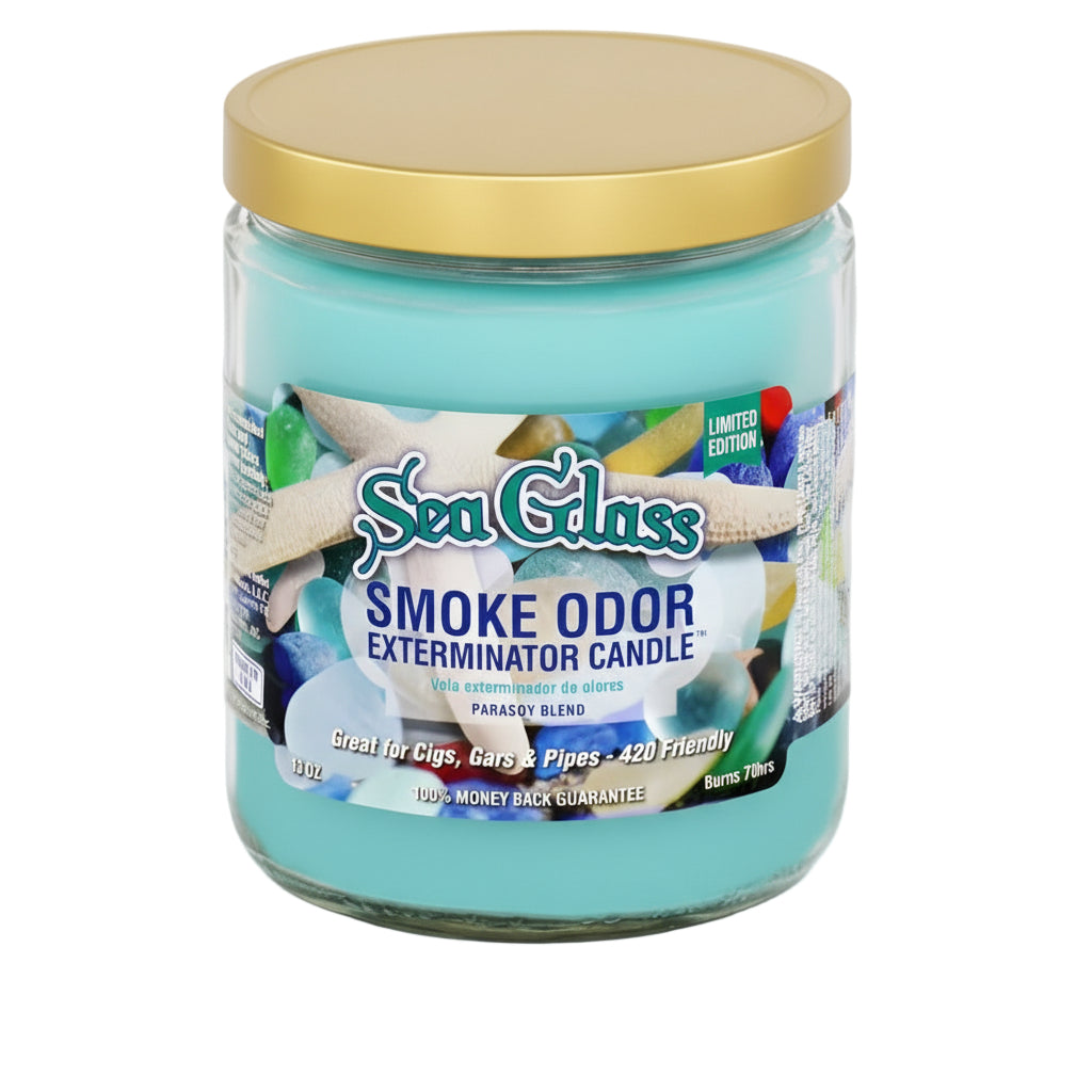Sea Glass Smoke Odor Exterminator Candle - The Wee Smoke Shop