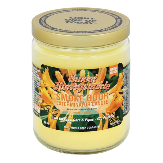 Smoke Odor Exterminator Candle - Sweet Honeysuckle - The Wee Smoke Shop